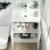 Trent Gloss White Combination Vanity Basin and Atlanta Toilet 1100mm - Right Handed