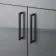Harper Stone Grey Basin Vanity and Back To Wall Toilet Unit 1200mm - Black Accents