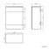 Harper Stone Grey Basin Vanity and Back To Wall Toilet Unit 1200mm - Black Accents
