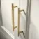 Monaco Chalk White Traditional Basin Vanity and Back To Wall Unit 1200mm (Excludes Pan & Cistern) - Brass Knurled Handles
