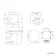 Mersey Gloss White Combination Vanity Basin and Miami Toilet 1100mm