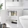 Foster Gloss White Combination Vanity Basin and Atlanta Toilet 1200mm - Left Handed