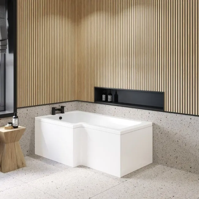 1500 Super Strength Reinforced Acrylic L Shaped Bath Front Panel