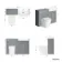 Monaco Dove Grey Combination Vanity Basin and Boston Toilet 1200mm - Brass Knurled Handles