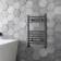 Barcelona Anthracite Straight Heated Towel Rail 650x400mm
