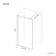 Munich Fluted Effect Brushed Brass Easy Clean 8mm Wet Room Shower Glass Panel 800mm