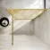 Munich Brushed Brass with Mesh Effect 8mm Wet Room Shower Glass Panel 900mm