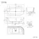 Barnet 1700mm Fluted Curved Corner Bath - Left Handed