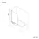 Geneva Easy Clean 6mm Brushed Brass Bath Screen - 800mm