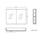 Stone Grey Mirror Cabinet 800mm