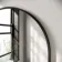 Essence Black Framed Arched Bathroom Mirror 750x500mm