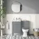 Bermuda Dove Grey Slimline Back To Wall Toilet Unit 500mm