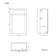 Bermuda Dove Grey Slimline Back To Wall Toilet Unit 500mm