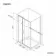 Hamburg Matt Black Easy Clean 8mm Sliding Shower Enclosure 1400x800mm - Easy Fix