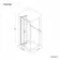 London Matt Black 6mm Bifold Shower Enclosure 1000x800mm