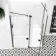 Vienna Matt Black Easy Clean 8mm Hinged Shower Enclosure 1400x900mm