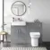 Harper Stone Grey Back To Wall Unit and Aruba Toilet