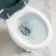 Hudson Traditional Close Coupled Toilet With Midnight Green Wooden Seat