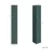 Monaco Midnight Green Floor Standing Tall Cabinet Unit 1900x300mm - Brushed Brass Accents