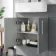 Harper Stone Grey Combination Vanity Basin and Miami Toilet 1200mm