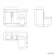 Avon Gloss White Combination Vanity Basin and Miami Toilet 1100mm