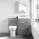 Avon Stone Grey Combination Basin Drawer and Aruba Toilet 1100mm