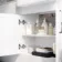 Harper Gloss White Combination Vanity Basin with Marble Top 1500mm