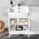 Harper Gloss White Combination Vanity Basin with Marble Top & Miami Toilet 1000mm