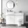 Foster Gloss White Vanity with Semi Recessed Basin 600mm