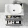 Austin Stone Grey Wall Hung Drawer Vanity with Marble Top & Curved Counter Top Basin 600mm