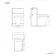 Elba Graphite Grey Slimline Back To Wall Unit and Atlanta Toilet - Black Accents