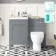 Bermuda Dove Grey Combination Vanity Basin and Seattle Toilet 1000mm