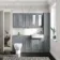 Monaco Dove Grey Combination Vanity Traditional Basin and Seattle Toilet 1500mm