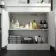 Avon Gloss White Combination Vanity Basin and Miami Toilet 1300mm - Black Accents