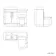 Avon Stone Grey Combination Vanity Basin and Miami Toilet 1100mm - Black Accents