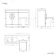 Avon Stone Grey Combination Vanity Basin and Atlanta Toilet 1100mm - Black Accents - Left Handed