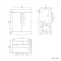 Avon Stone Grey Combination Vanity Basin and Aruba Toilet 1100mm - Black Accents - Right Handed