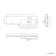 Avon Stone Grey Combination Vanity Basin and Aruba Toilet 1100mm - Black Accents - Right Handed