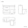 Avon Stone Grey Combination Basin Drawer and Atlanta Toilet 1100mm - Black Accents - Left Handed