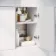Harper Gloss White Combination Vanity Basin and Atlanta Toilet 1500mm - Black Accents