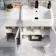 Harper Gloss White Combination Vanity Basin with Marble Top & Atlanta Toilet 1500mm - Black Accents