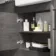 Harper Charcoal Elm Combination Vanity Basin and Miami Toilet 1500mm - Black Accents