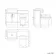 Harper Charcoal Elm Combination Vanity Basin with Marble Top & Miami Toilet 1200mm - Black Accents