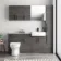 Harper Charcoal Elm Combination Vanity Basin with Marble Top & Miami Toilet 1500mm - Black Accents