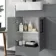 Harper Stone Grey Combination Vanity Basin & Miami Toilet 1000mm - Black Accents