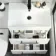 Avon Gloss White Combination Basin Drawer and Boston Toilet 1100mm - Black Accents