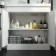 Avon Gloss White Combination Vanity Basin and Boston Toilet 1300mm - Black Accents