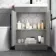 Avon Stone Grey Combination Vanity Basin and Boston Toilet 1100mm - Black Accents