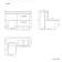 Avon Stone Grey Combination Basin Drawer and Boston Toilet 1100mm - Black Accents - Right Handed