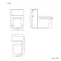Elba Graphite Grey Slimline Back To Wall Unit and Boston Toilet - Black Accents